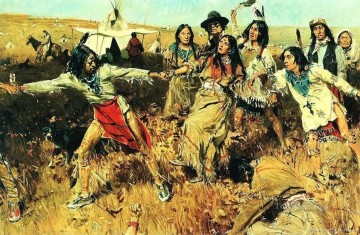 Peinture indienne amérindienne 10 Peinture à l'huile